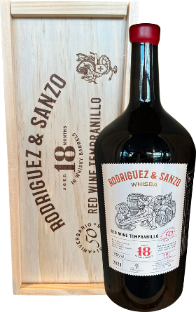 Tempranillo aged 18 months in Whisky barrels in HK 150cl