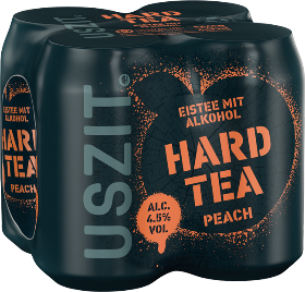 Uszit Hard Tea Peach 4.5% Dose 4-Pack 33cl Uszit Hard Tea Peach 4.5% Dose 4-Pack 33cl