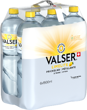 Valser Limelite Prickelnd Zitrone Pet 6-Pack 150cl Valser Limelite Prickelnd Zitrone Pet 6-Pack 150cl