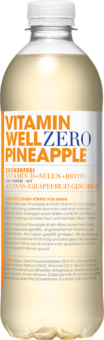 Vitamin Well Zero Pineapple 12x50cl Vitamin Well Zero Pineapple 12x50cl