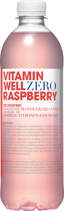 Vitamin Well Zero Raspberry 12x50cl Vitamin Well Zero Raspberry 12x50cl