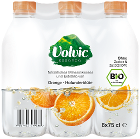 Volvic Essence Orange-Holunderblüte Bio Pet 6-Pack 75cl Volvic Essence Orange-Holunderblüte Bio Pet 6-Pack 75cl