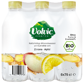 Volvic Essence Zitrone-Apfel Bio Pet 6-Pack 75cl