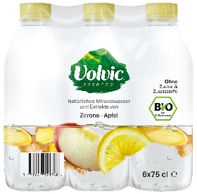Volvic Essence Zitrone-Apfel Bio Pet 6-Pack 75cl Volvic Essence Zitrone-Apfel Bio Pet 6-Pack 75cl