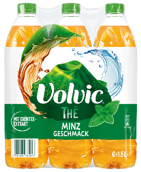 Volvic Thé Grüntee Minze Pet 6-Pack 150cl Volvic Thé Grüntee Minze Pet 6-Pack 150cl