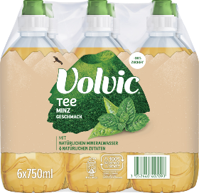 Volvic Thé Grüntee Minze Pet Sportcab 6-Pack 75cl Volvic Thé Grüntee Minze Pet Sportcab 6-Pack 75cl