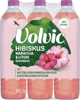 Volvic Thé Hibiskus Pet 6-Pack 150cl Volvic Thé Hibiskus Pet 6-Pack 150cl