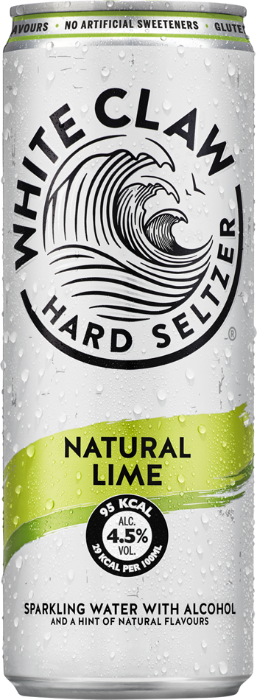 White Claw Hard Seltzer Natural Lime 4.5% Ds 12x33cl