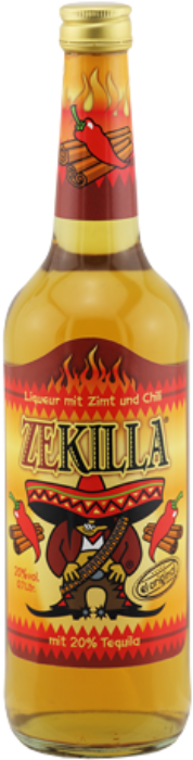 Zekilla Likör mit Zimt + Chilli 20% 70cl