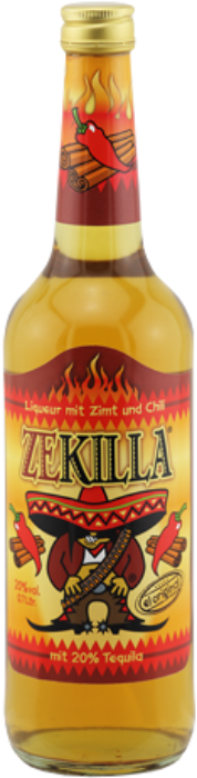 Zekilla Likör mit Zimt + Chilli 20% 70cl Zekilla Likör mit Zimt + Chilli 20% 70cl