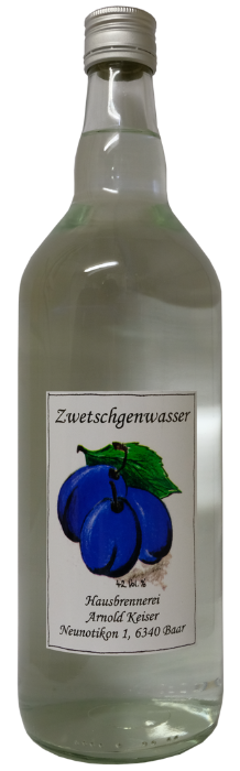 Zwetschgenwasser Keiser 42% 100cl Zwetschgenwasser Keiser 42% 100cl