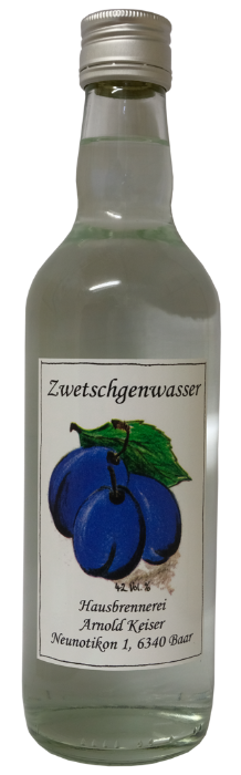 Zwetschgenwasser Keiser 42% 50cl Zwetschgenwasser Keiser 42% 50cl