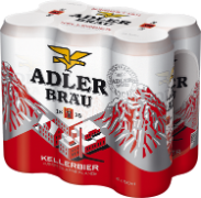 Adler Bräu Kellerbier hell Dose 6-Pack 50cl