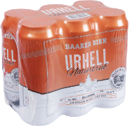 Baarer Urhell naturtrüb Dose 6-Pack 50cl