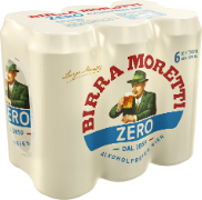 Birra Moretti Zero Alkoholfrei Dose 6-Pack 50cl Birra Moretti Zero Alkoholfrei Dose 6-Pack 50cl