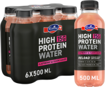 Emmi High Protein W.reload Raspb.+Elderfl.Pet 6-Pack 50cl