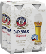 Erdinger Weissbier Dose 4-Pack 50cl