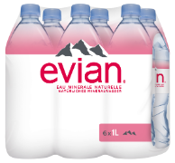 Evian Pet 6-Pack 100cl