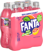 Fanta Pink Grapefruit Zero Pet 6-Pack 50cl