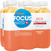 FocusWater kick Peach+Apple Pet 6-Pack 50cl