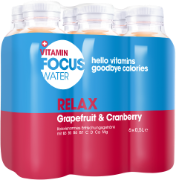 FocusWater relax Grape+Cranberry Pet 6-Pack 50cl