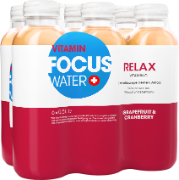 FocusWater relax Grape+Cranberry Pet 6-Pack 50cl