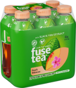 Fusetea Black Tea Peach Hibiscus Pet 6-Pack 50cl