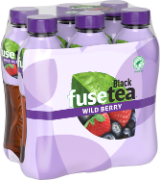 Fusetea Black Tea Wild Berry Pet 6-Pack 50cl