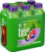 Fusetea Black Tea Wild Berry Pet 6-Pack 50cl