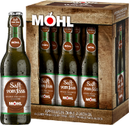 Möhl Saft v.Fass Apfelw.trüb Alk'f EW 6-Pack 33cl