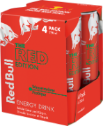Red Bull The Red Edition Wassermelone Dose 4-Pack 25cl