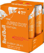 Red Bull The Apricot Edition Aprikose-Erdb.Dose 4-Pack 25cl
