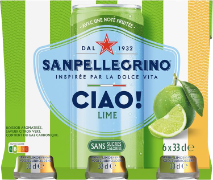 San Pellegrino CIAO Lime Dose 6-Pack 33cl