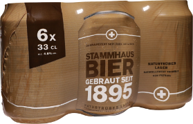 Stammhaus Bier naturtrüb Dose 6-Pack 33cl