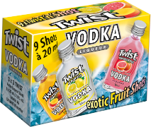Vodka Twist Exotic Fruit Shots 16% 9-Pack 2cl