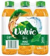 Volvic Thé Grüntee Minze Pet 6-Pack 50cl